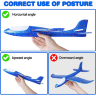 1buc. Avion planor din spumă cu LED-uri 