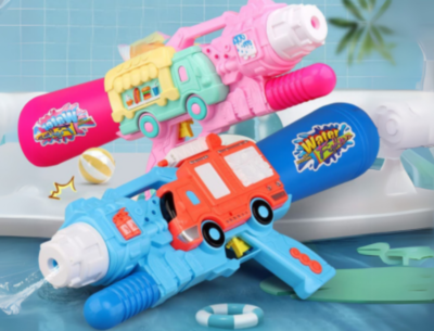 Pistol cu Apă 800 ml, Design Mașină de Pompieri (culoare aleatorie)  | image