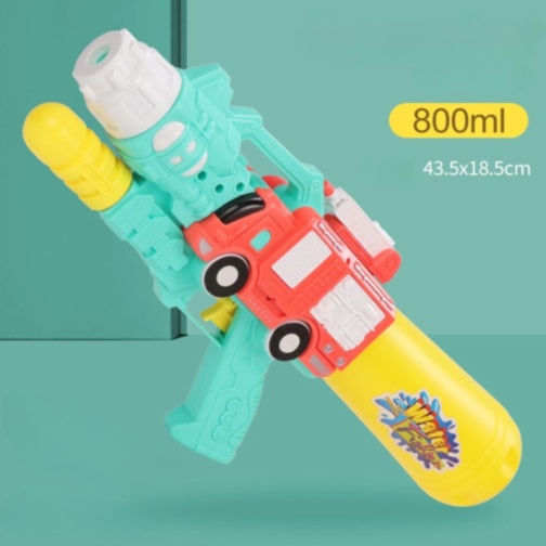 Pistol cu Apă 800 ml, Design Mașină de Pompieri (culoare aleatorie) 