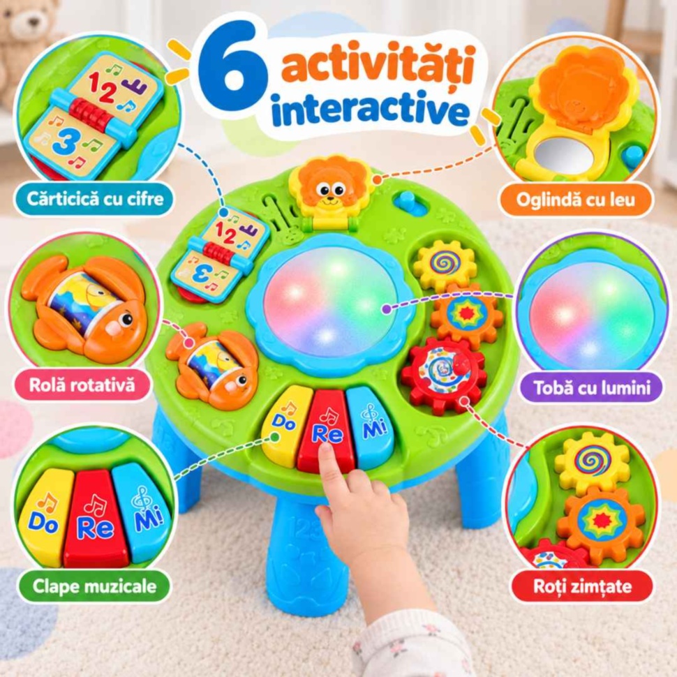 Cele 6 activități ale măsuței muzicale pentru copii