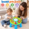 Măsuță muzicală interactivă cu lumini și sunete pentru copii