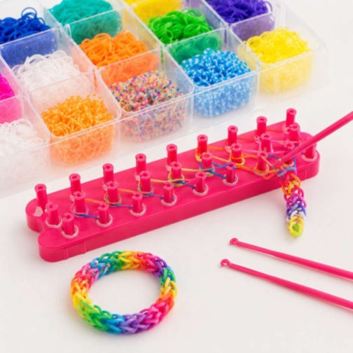 Set Loom Bands DIY pentru Brățări Colorate