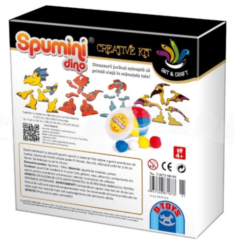 Spumă de Modelat - Spumini Dino  joc creativ