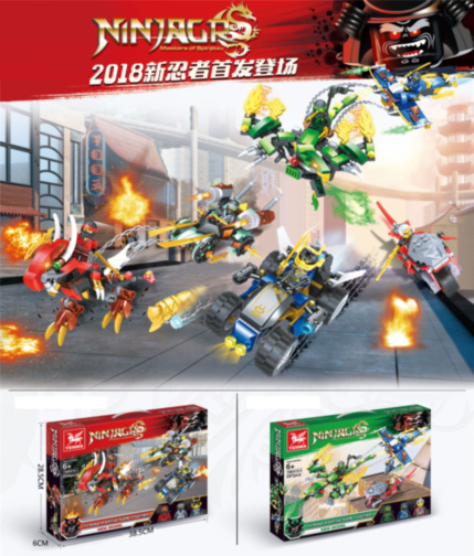 Ninjago "Atacul Dragonului", set construcție 286/292 piese