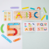Puzzle Montessori din Lemn – Creează Litere, Cifre și Forme cu Imaginație