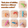 Puzzle Montessori din Lemn – Creează Litere, Cifre și Forme cu Imaginație