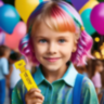 Creioane Colorate pentru Păr Copii – Set 4 Bucăți