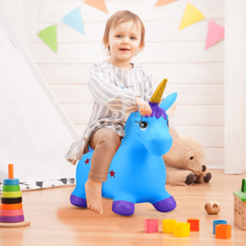Unicorn Gonflabil cu Lumină și Sunet pentru Copii (culoare aleatorie) Unicorn Gonflabil cu Lumină și Sunet pentru Copii (culoare aleatorie)