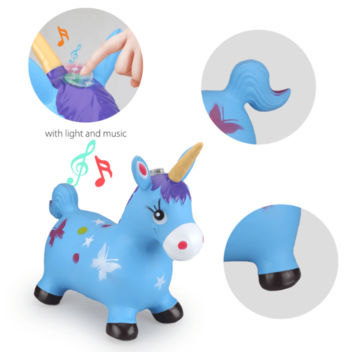Unicorn Gonflabil cu Lumină și Sunet pentru Copii (culoare aleatorie) Unicorn Gonflabil cu Lumină și Sunet pentru Copii (culoare aleatorie)