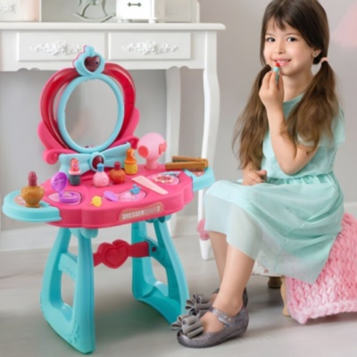 Masă de Toaletă pentru Copii cu Oglindă și Accesorii | image