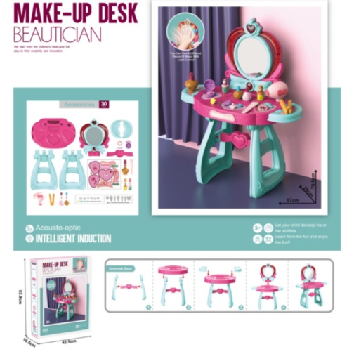 Masă de Toaletă pentru Copii cu Oglindă și Accesorii