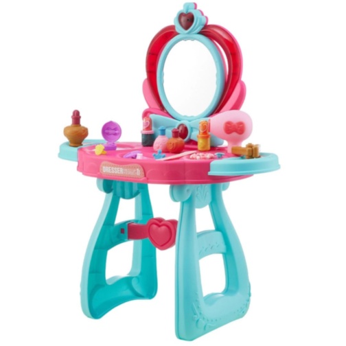 Masă de Toaletă pentru Copii cu Oglindă și Accesorii