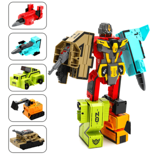 Robot Transformabil 5 în 1 Digital Cool Team 