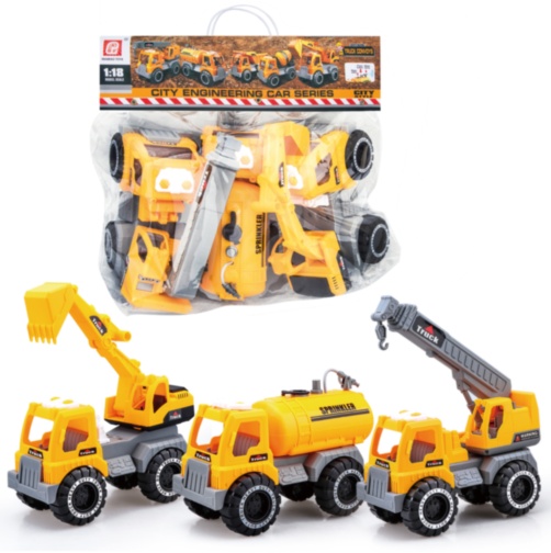 Set 3 Mașini de Construcție