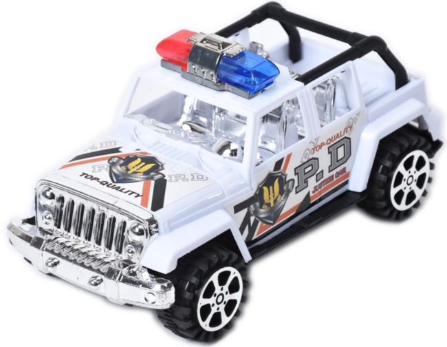 Mașina Pick-Up de Poliție cu Fricțiune, 16cm