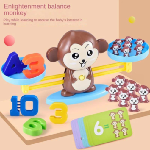 Joc educativ - Maimuță cu Balanță pentru Numărare