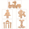 Set Blocuri de Construcție din Lemn - 22 Piese