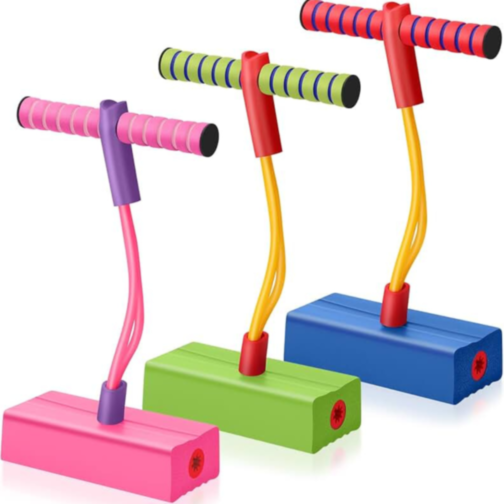 Jucărie Saltăreață Pogo Stick din Spumă cu Sunete Amuzante (culoare aleatorie)