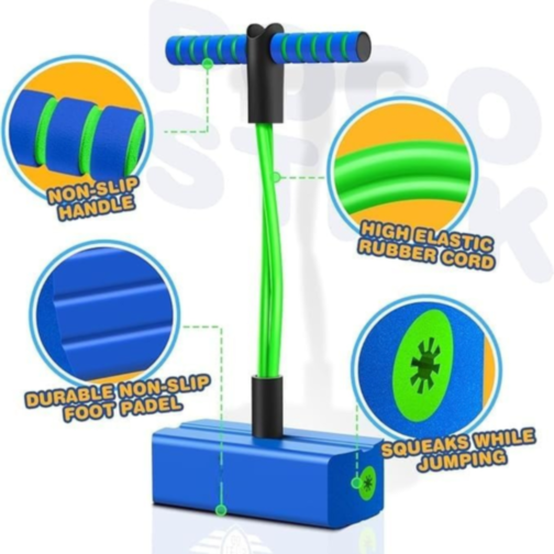 Jucărie Saltăreață Pogo Stick din Spumă cu Sunete Amuzante (culoare aleatorie)