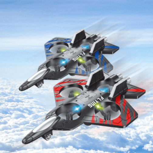 Dronă Avion cu Telecomandă și Lumini LED pentru Copii (culoare aleatorie) Dronă Avion cu Telecomandă și Lumini LED pentru Copii (culoare aleatorie)