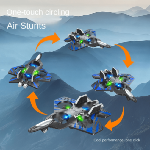 Dronă Avion cu Telecomandă și Lumini LED pentru Copii (culoare aleatorie) Dronă Avion cu Telecomandă și Lumini LED pentru Copii (culoare aleatorie)