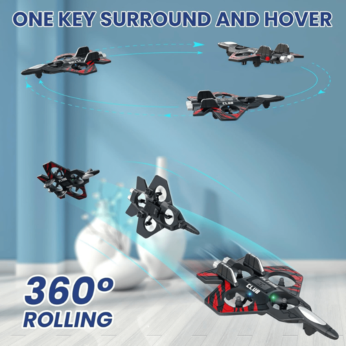 Dronă Avion cu Telecomandă și Lumini LED pentru Copii (culoare aleatorie) Dronă Avion cu Telecomandă și Lumini LED pentru Copii (culoare aleatorie)