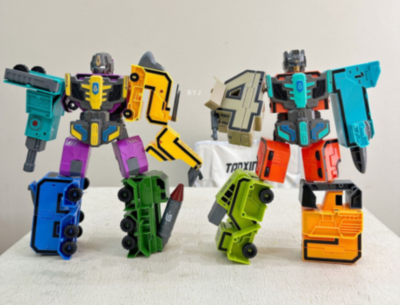 Robot Transformabil Cifre 5-9 pentru Copii | image