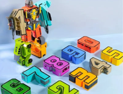 Robot Transformabil Cifre 5-9 pentru Copii | image