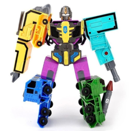 Robot Transformabil Cifre 5-9 pentru Copii