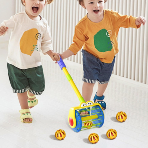 Aspirator de Jucărie Interactiv pentru Copii cu Bile Colorate