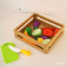 Set Legume de Tăiat din Plastic cu Cuțit și Tocător