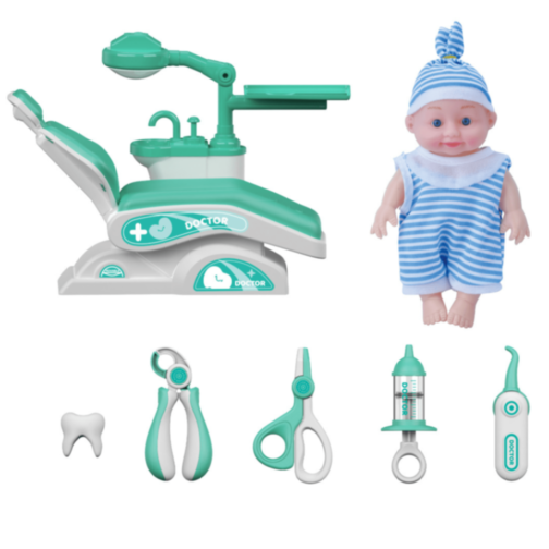 Set Doctor Jucărie cu Păpușă și Scaun Dentist 
