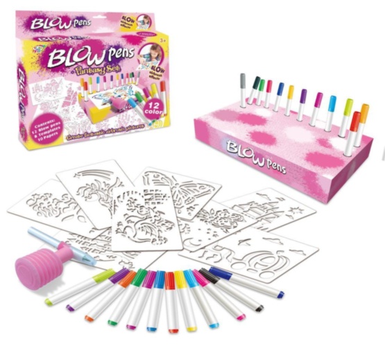 Set 12 Carioci pentru Suflat cu 8 Șabloane