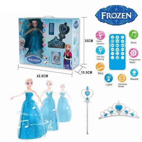 Elsa Intercativă cu Telecomandă și Multiple Funcții, Dansează, Cântă, Înregistrează Vocea 
