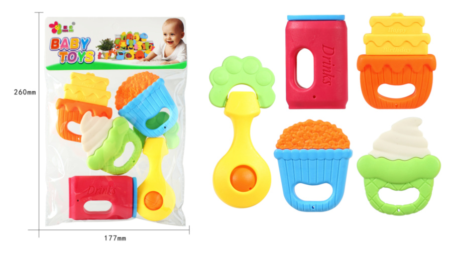 Set 5 Zornăitori Silicon cu Dentiție