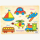 Puzzle educativ din lemn cu vehicule | image