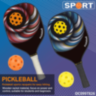 Set 2 Rachete Pickleball + 2 Mingi – Design Modern, Ideal pentru Toți Începătorii