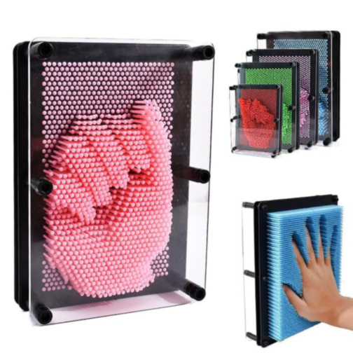 Panou 3D Pin Art – Creează Amprente Unice în Timp Real (culoare aleatorie)