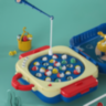 Joc Pescuit Magnetic Electric în Rucsac Copii (culoare aleatorie)