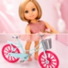 Păpușă cu Bicicletă și Accesorii pentru Fetițe