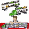 Mega Camion cu Trailer și 10 Mașinuțe, 104cm