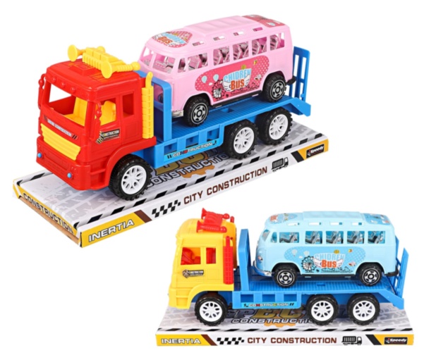 Camion cu Trailer și Autobuz, 26cm