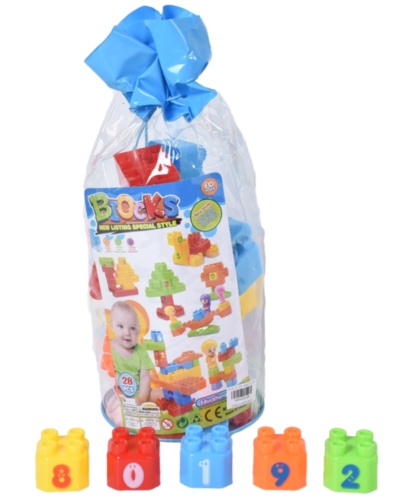 Set de Construcție din 28 Blocuri Colorate