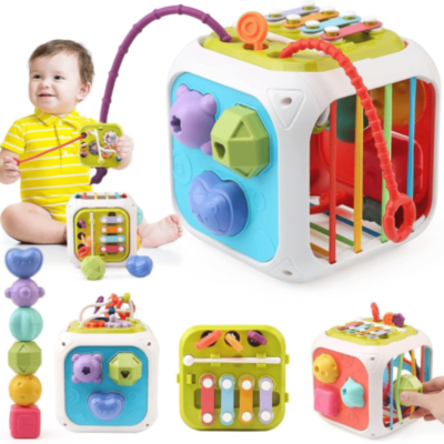 Cub educativ 7 în 1 cu forme, pian și labirint | image