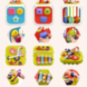 Cub educativ 7 în 1 cu forme, pian și labirint 