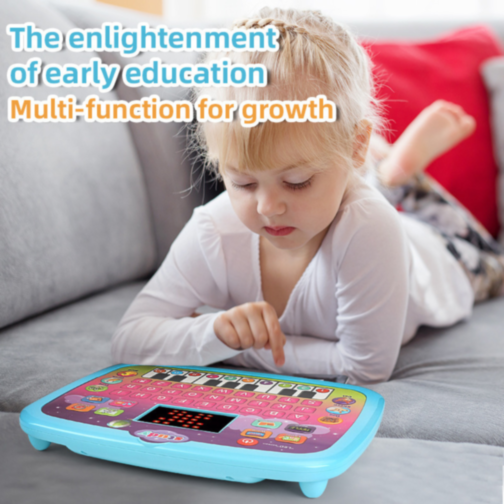 Tabletă Educativă Interactivă pentru Copii cu Litere, Muzică și Jocuri (culoare aleatorie)