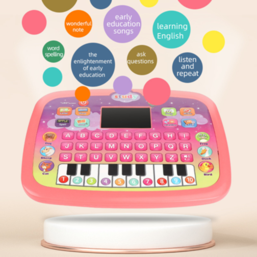 Tabletă Educativă Interactivă pentru Copii cu Litere, Muzică și Jocuri (culoare aleatorie)