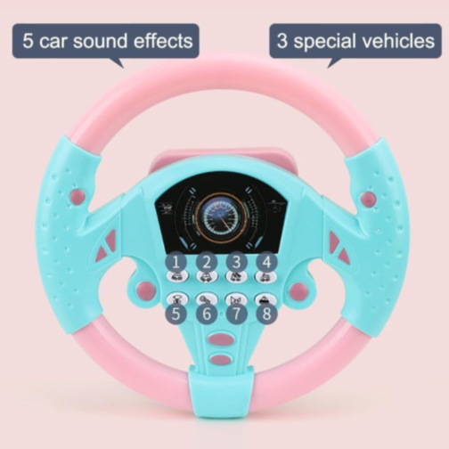 Volan Interactiv cu Sunete și Lumini pentru Copii (culoare aleatorie)
