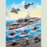 Portavion „Warship” – Set de Construcție cu 562 Piese 
