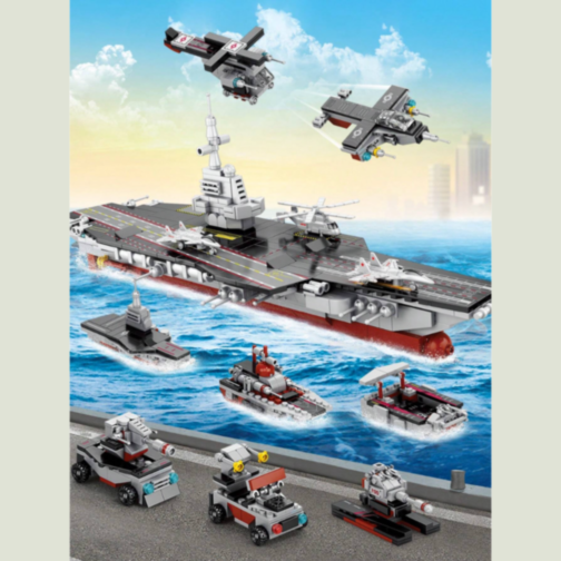 Portavion „Warship” – Set de Construcție cu 562 Piese 